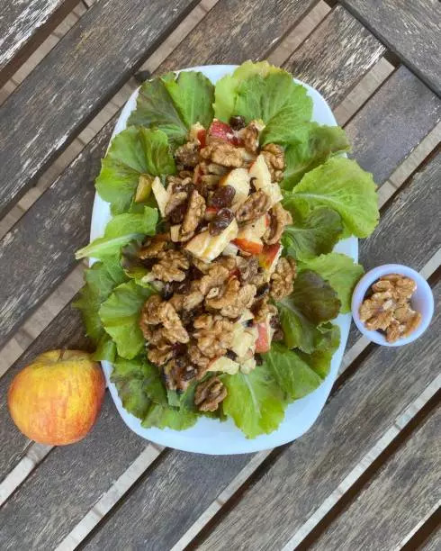 Apple walnut salad