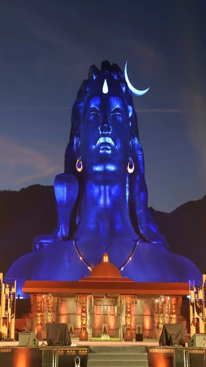 Chief Minister Basavaraj Bommai on the Adiyogi Statue