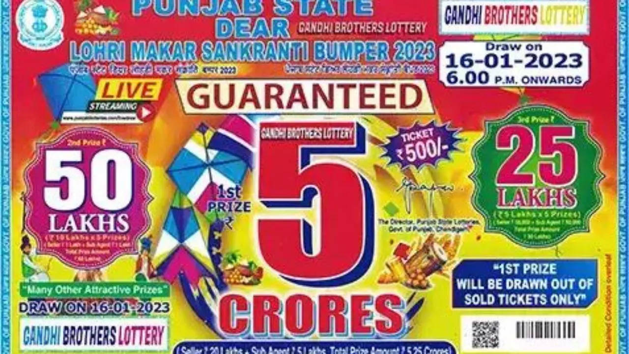 Punjab Lottery 2023: Punjab State Dear Lohri Makar Sankranti Bumper Lottery results