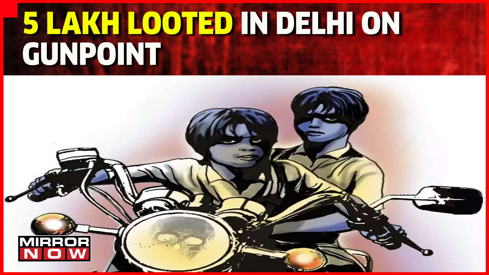 4 Bike-Borne Men Looted Rs 5 Lakh From A Man In Delhi Captured In CCTV  Camera