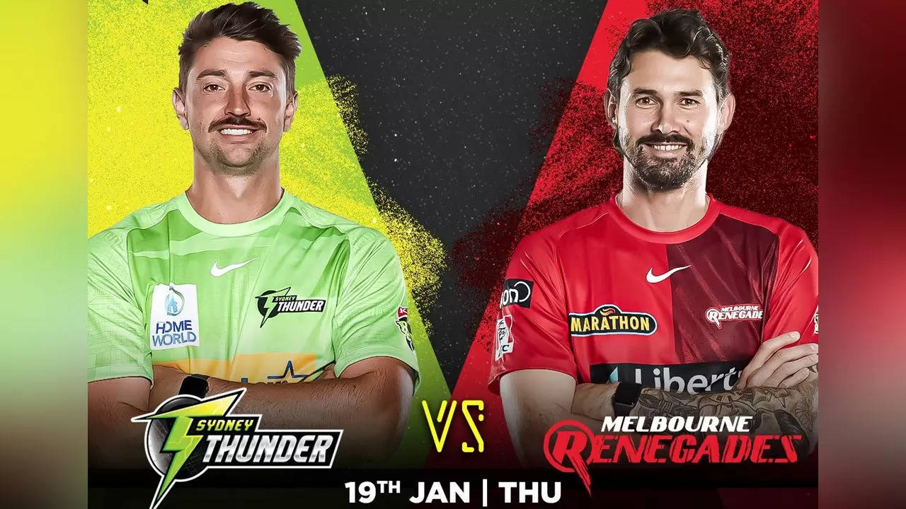 Sydney Thunder vs Melbourne Renegades Live Streaming: How to watch BBL 2023 cricket match live TV stream in India free online