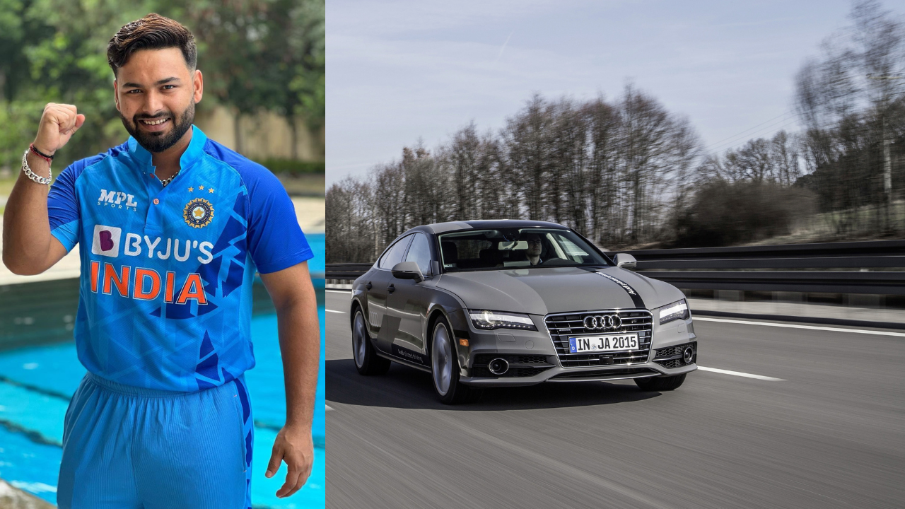 Rishabh Pant (left) Audi A7 (right)