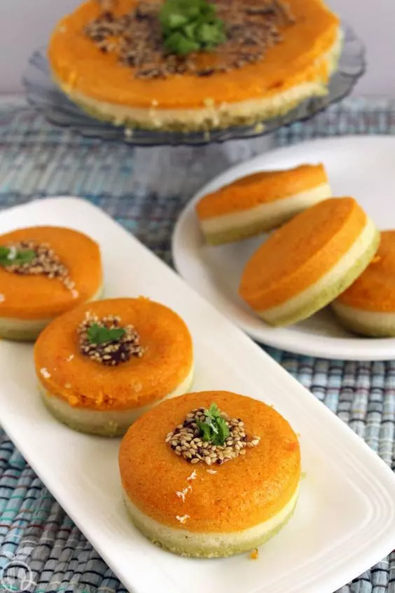 Tiranga dhokla 