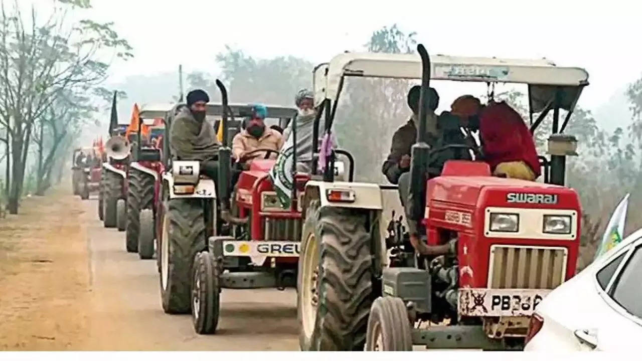 farmer tractor rally ani