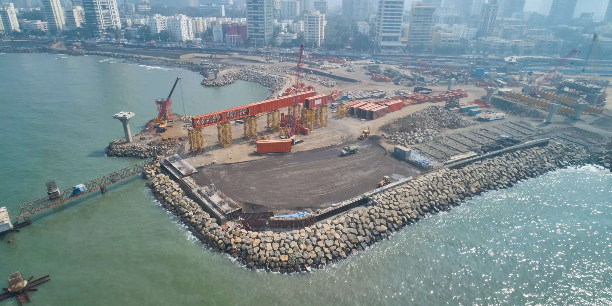 Latest Pictures Of Mumbai's Ambitious Coastal Road Project; 70 Percent ...