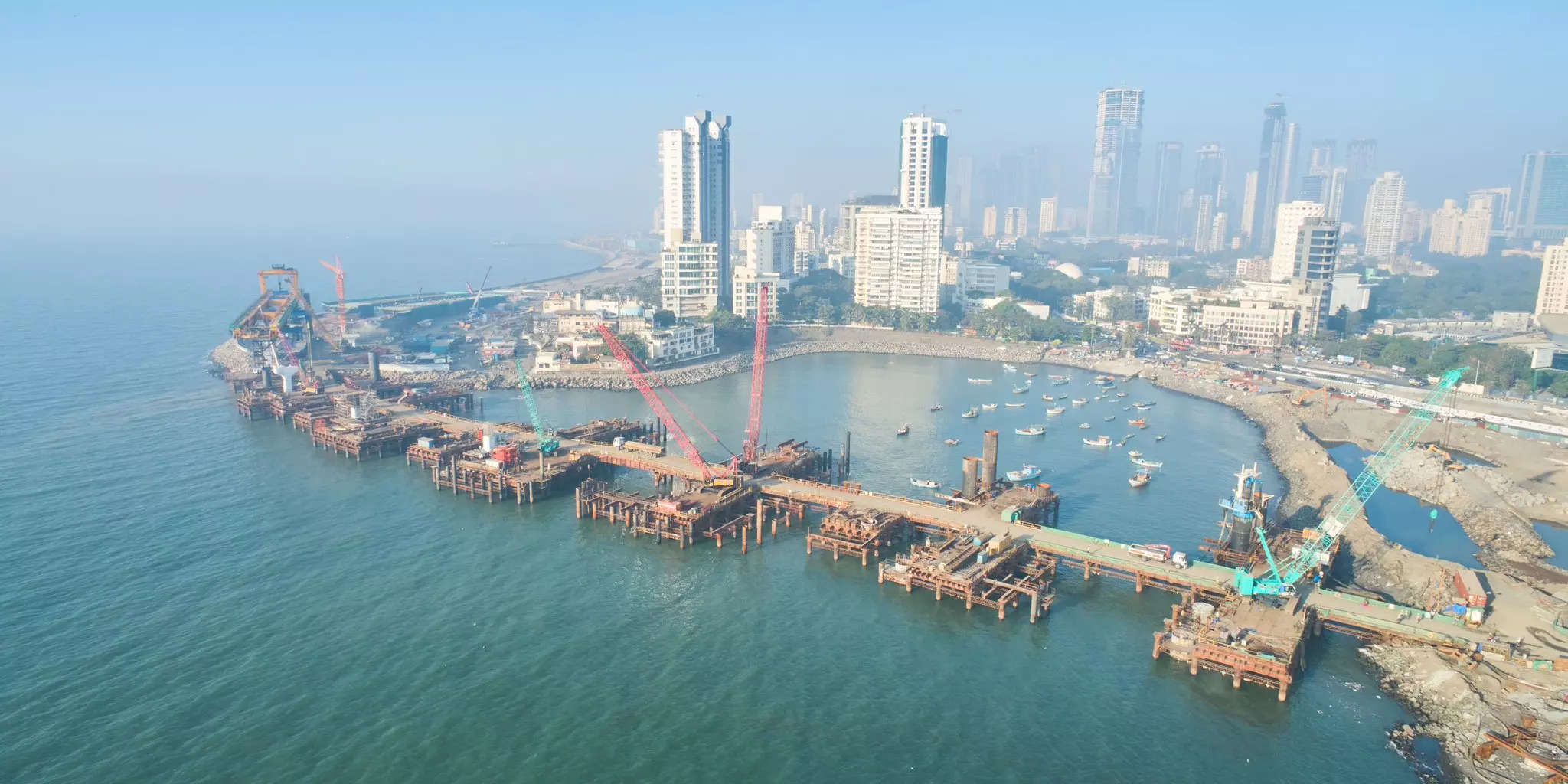 Latest pictures of Mumbai's ambitious coastal road project; 70 percent