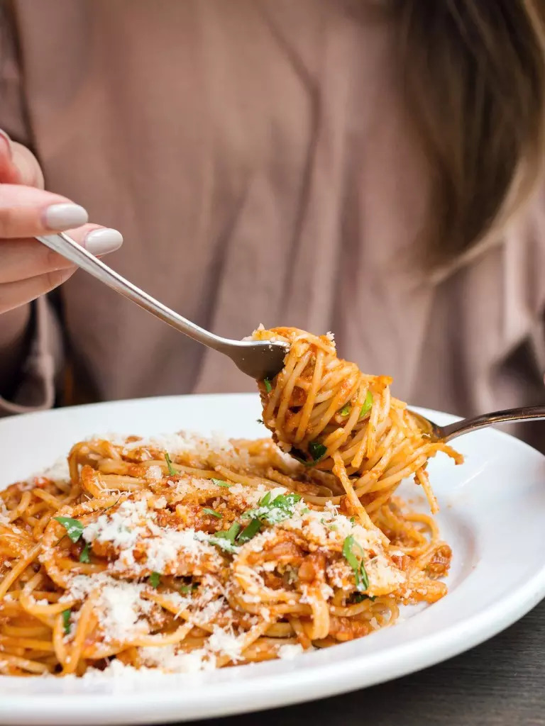 Red sauce pasta