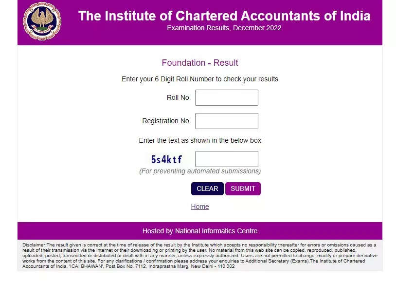 CA Foundation Result 2022