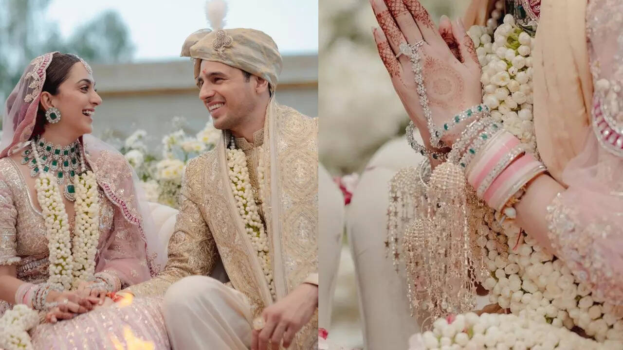 Kiara Advani, Sidharth Malhotra Wedding: New bride's customised kaliras  inspired by couple's love story. WATCH