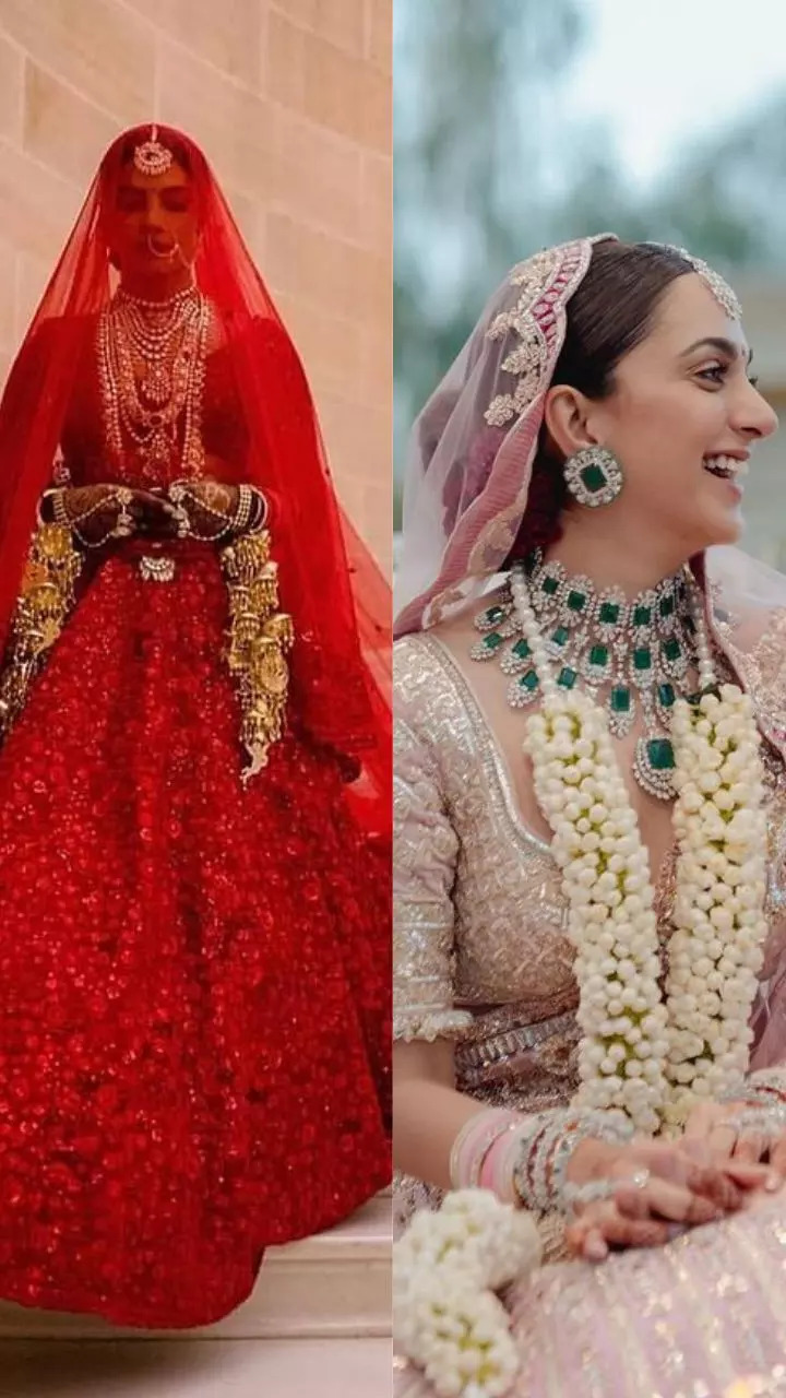 Pink vs Red Bollywood Brides who wore Pinks vs those who rocked Red lehengas