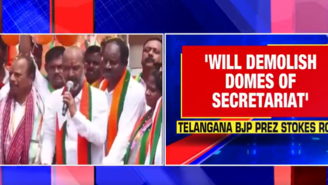 They Only Talk About Destruction: Telangana BJP Chief's 'will Destroy ...