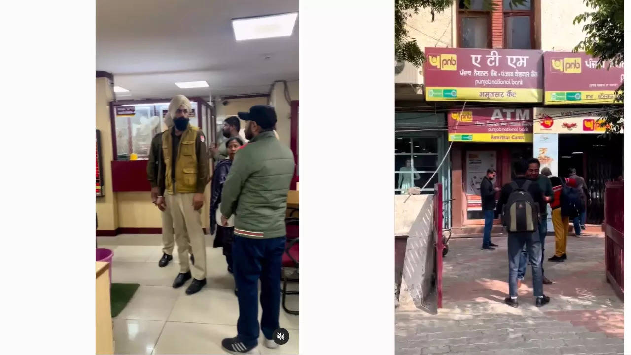 The robbed branch of PNB in Amritsar