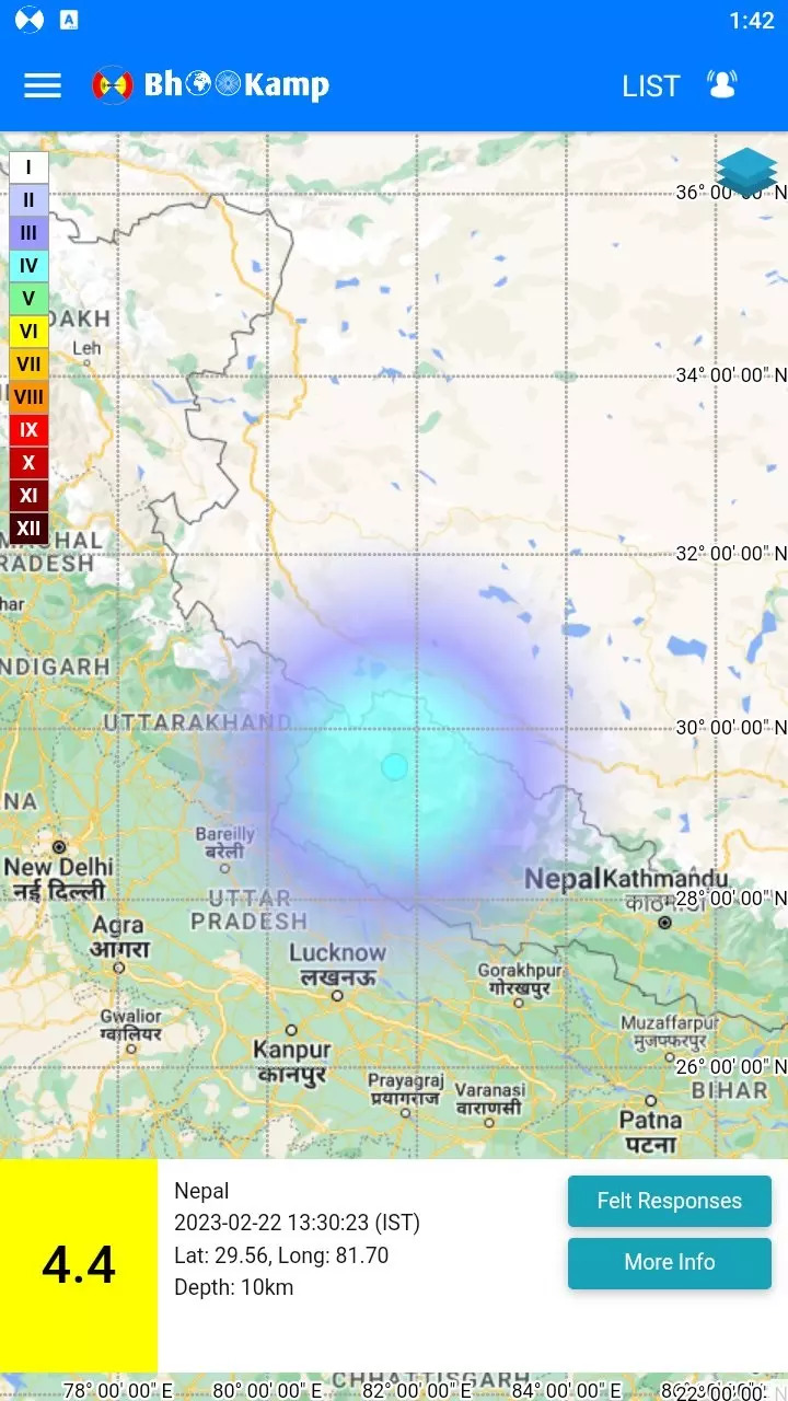 Earthquake in Uttarakhands Pithoragarh 