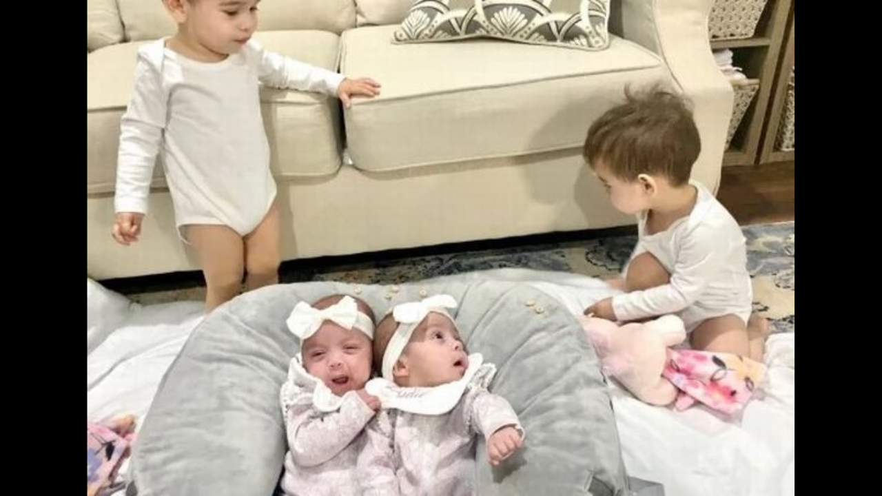 Woman gives birth to rare MoMo twins after first pregnancy with