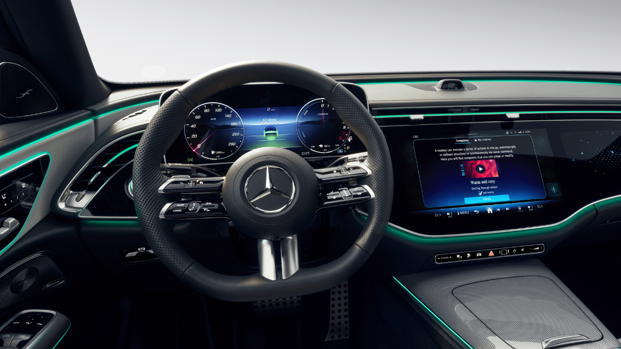 MercedesBenz EClass 2024 interior revealed, Gets AI inside, Check out