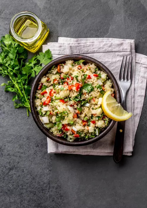 Quinoa over rice