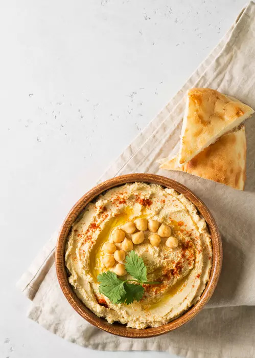 Hummus and pita