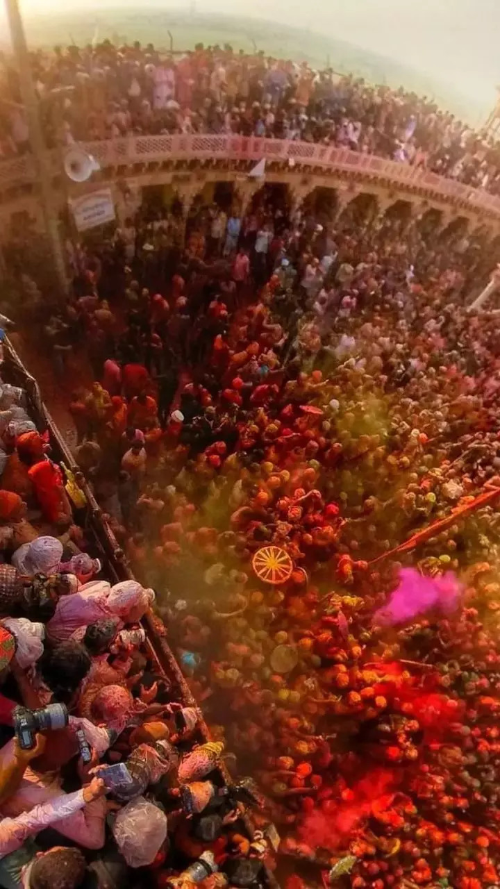 Holi celebrations in Vrindavan-Mathura