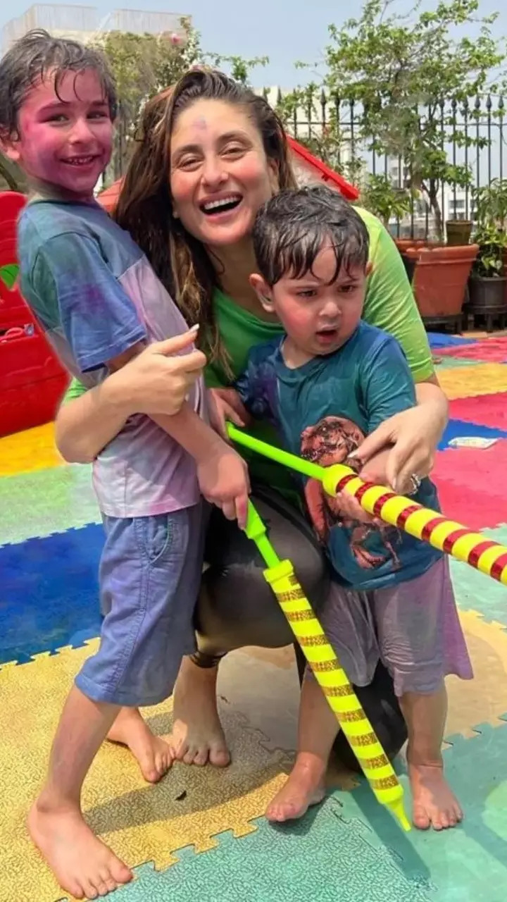 Kareena Kapoor Khan with sons