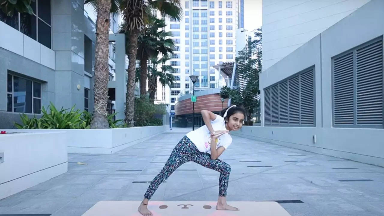 Praanvi Gupta earned the Guinness World Record for being the youngest Yoga instructor after receiving certification as a teacher at just 7 years old| Screenshot: GWR Kids