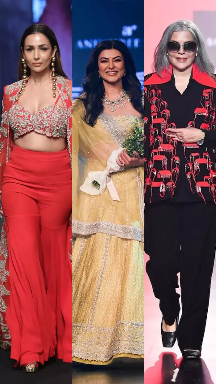 Lakme Fashion Week 2023 Zeenat Aman Sushmita Malaika other divas turn showstoppers