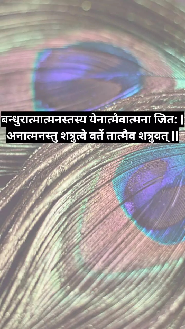 The Bhagavad Gita Quote in Sanskrit