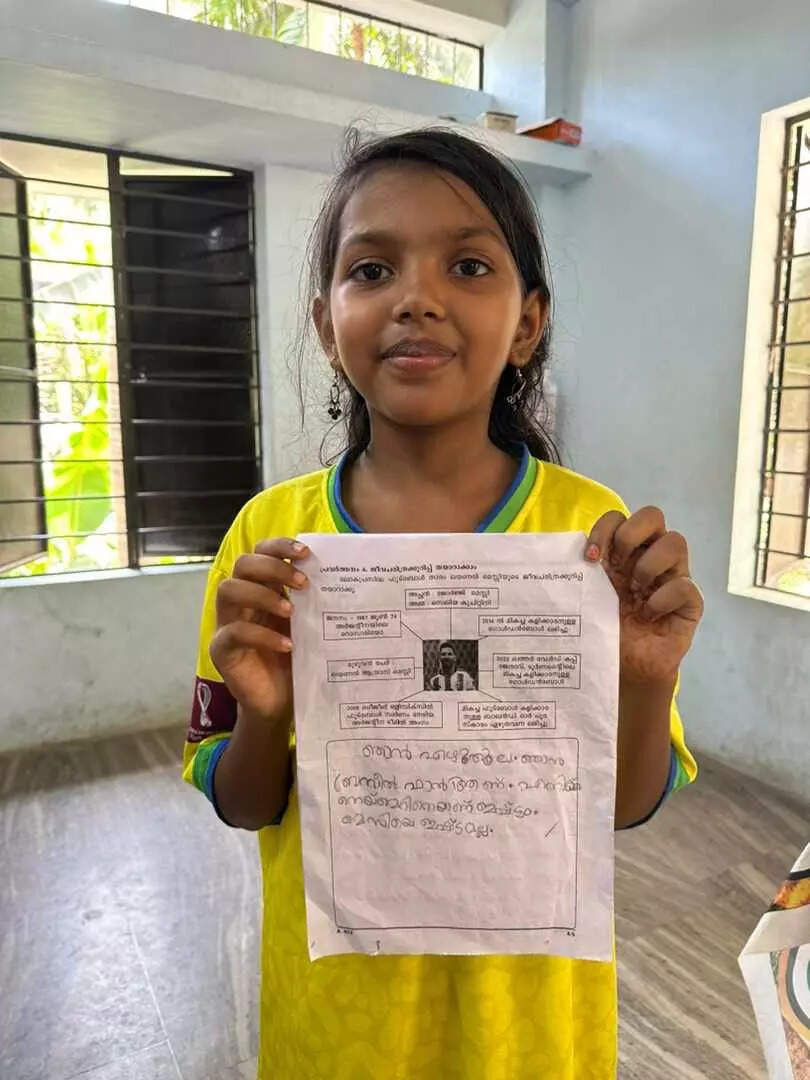 Kerala Class 4 student asked to write about Messi in annual exam