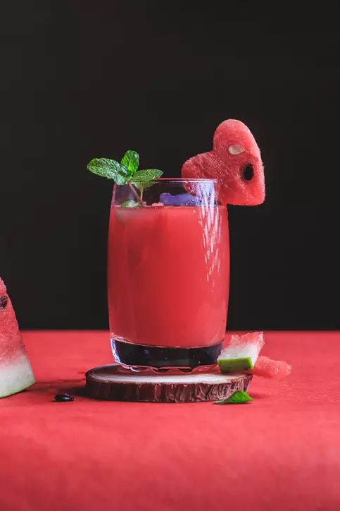 Watermelon-mint juice