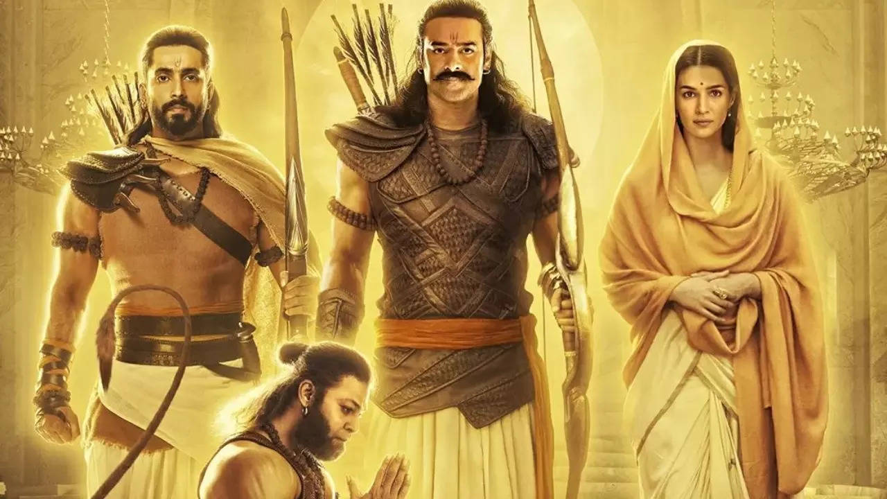 Adipurush Makers Unveil New Poster Featuring Prabhas, Kriti As Ram-Sita To  Mark Ram Navami. See Here | Entertainment News, Times Now