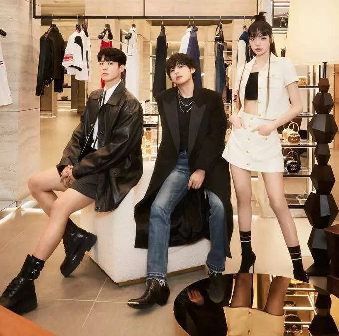 BTS' V, Blackpink's Lisa, Park Bogum Prove They Are Celine's 'Holy Trinity'  As They Pose At Pop-Up Store. See PICS