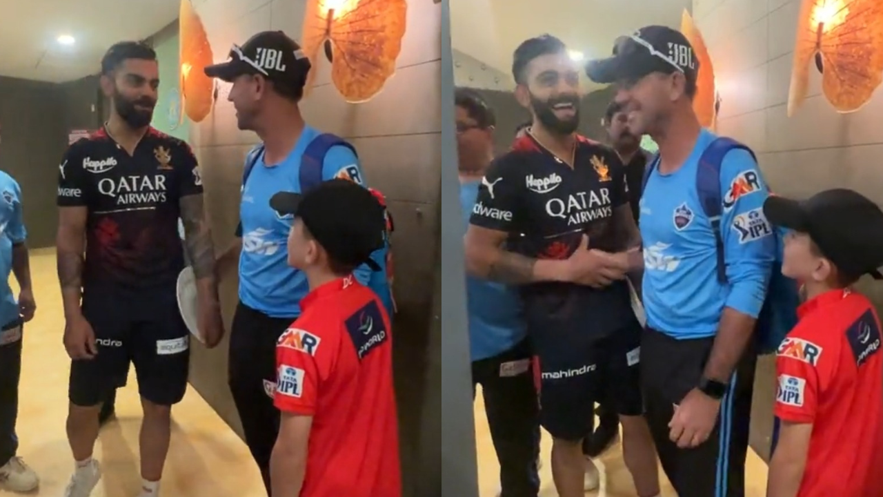 146 Centuries In One Frame: King Kohli's Special Meet With Ricky ...