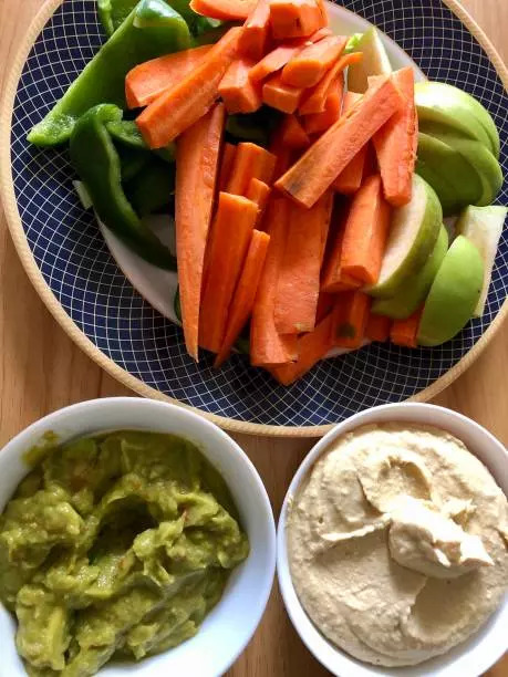 Carrots and hummus