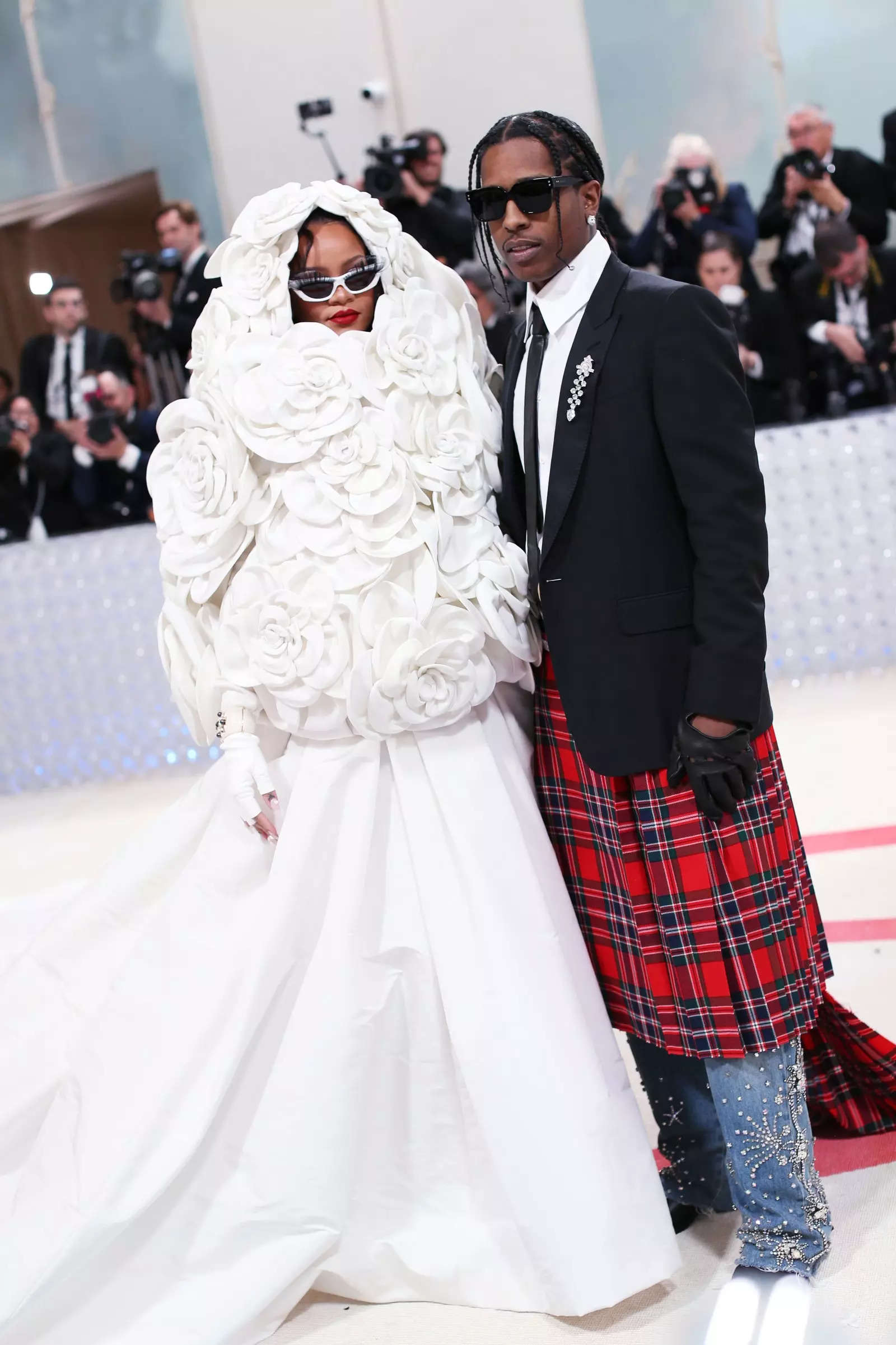 Met Gala 2023: Rihanna Arrives Fashionably Late With Hubby A$AP Rocky ...