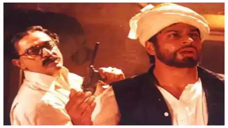 Netizens recall a scene from 'Hey Ram' where Kamal Haasan addressed Shah Rukh Khan as 'Pathaan'