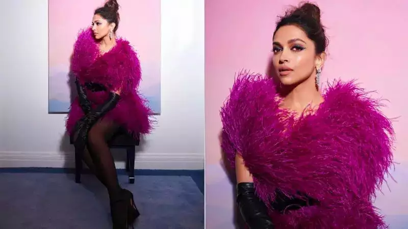 Deepika Padukone reveals a fresh look in a short pink dress for Oscars' after party