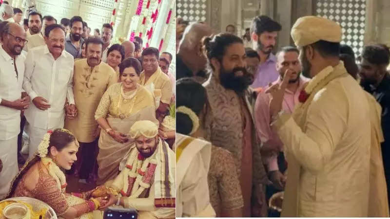 Rajinikanth, Yash And Others Attend Ambareesh’s Son Abisheks Wedding ...