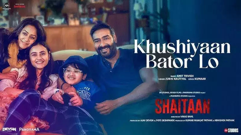 'Khushiyaan Bator Lo' from 'Shaitaan' featuring Ajay Devgn and Jyotika is out! Watch now