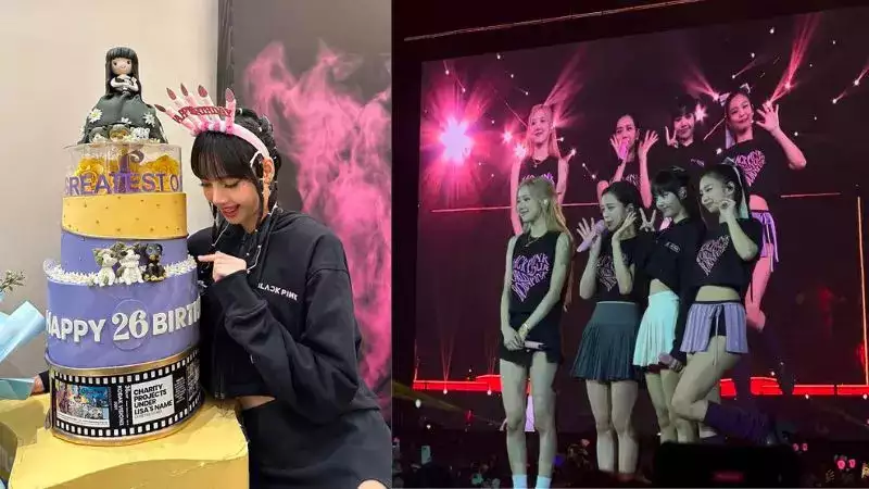 BLACKPINK's Lisa celebrates her birthday with her fans on tour