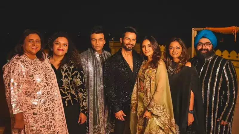 Karan Johar drops glamorous pics with Shahid Kapoor, Mira Rajput and more from Kiara-Sidharth wedding