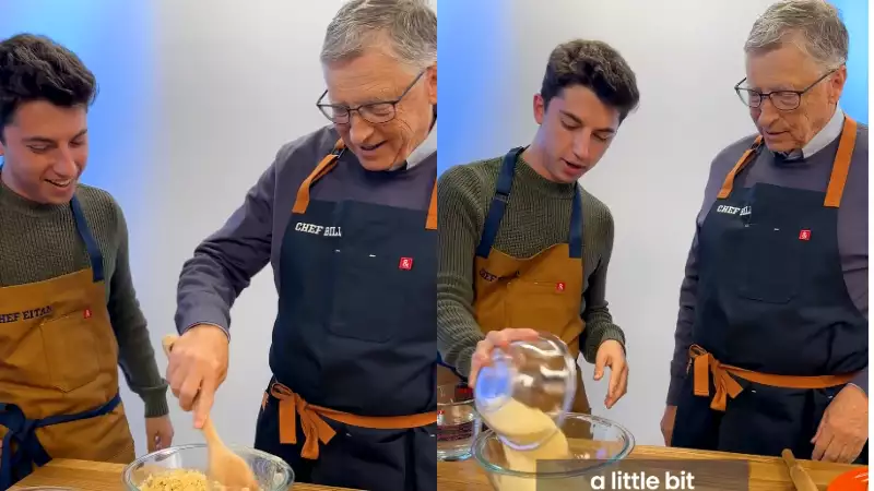 Bill Gates makes roti with chef Eitan Bernath, reveals he only knows how to heat soup. Watch