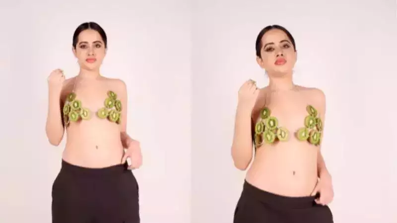 Uorfi Javed wears a top made of just kiwi slices, amused netizens have mixed reactions