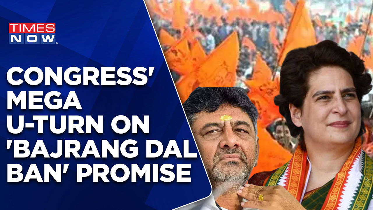 Mega U-Turn By Congress After 'Bajrang Dal Ban' Promise, Pledges More ...