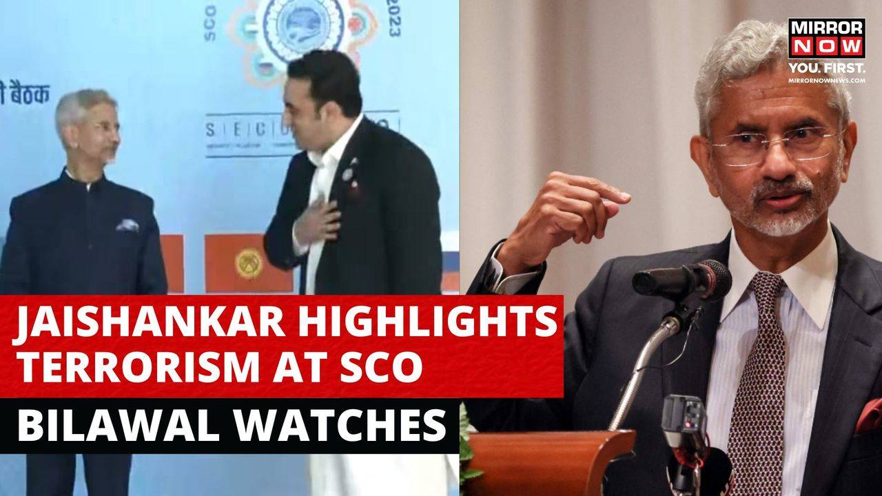 Jaishankar Highlights Terrorism At Sco Meet Bilawal Watches Mirror Now Times Now