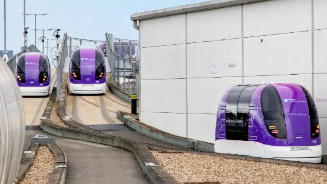 Pod Taxi service at Heathrow airport.