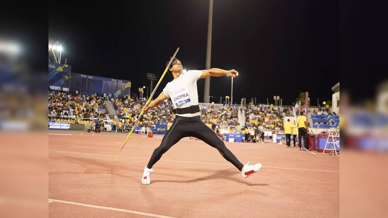 Indian javelin thrower Neeraj Chopra wins Gold Medal at the Wanda Diamond League in Doha