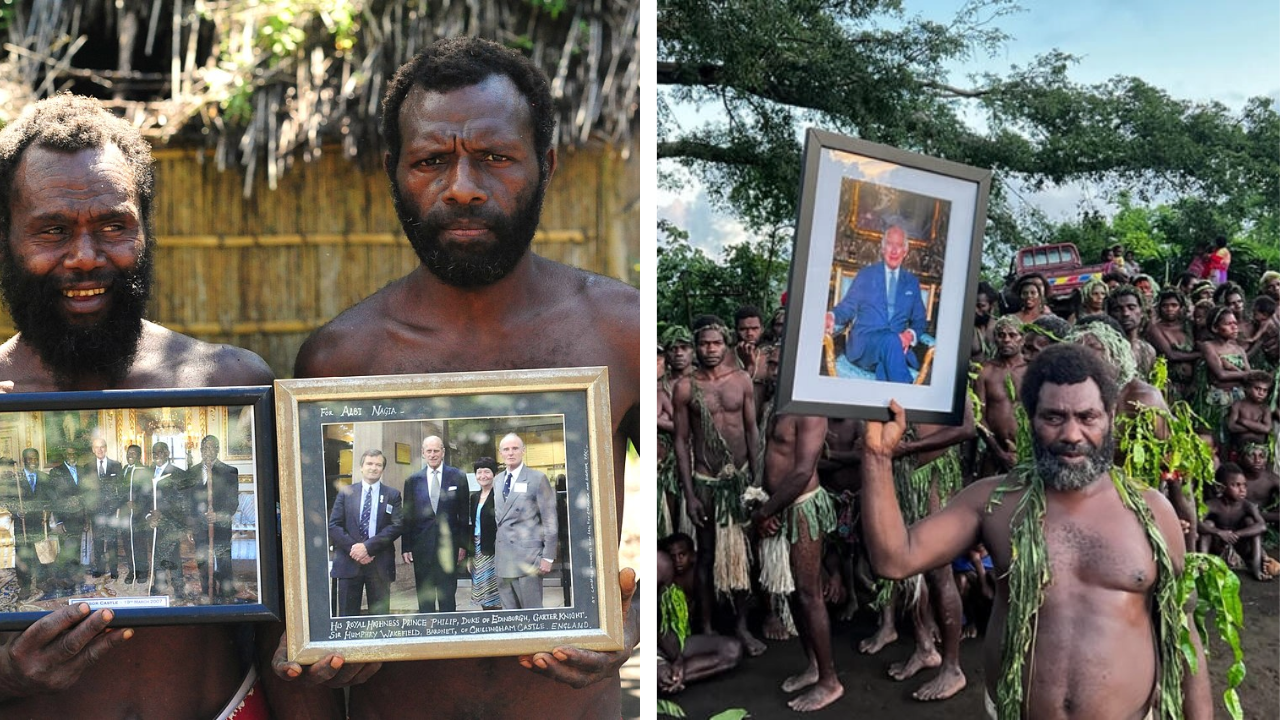 The tribals of Tanna in Vanuatu