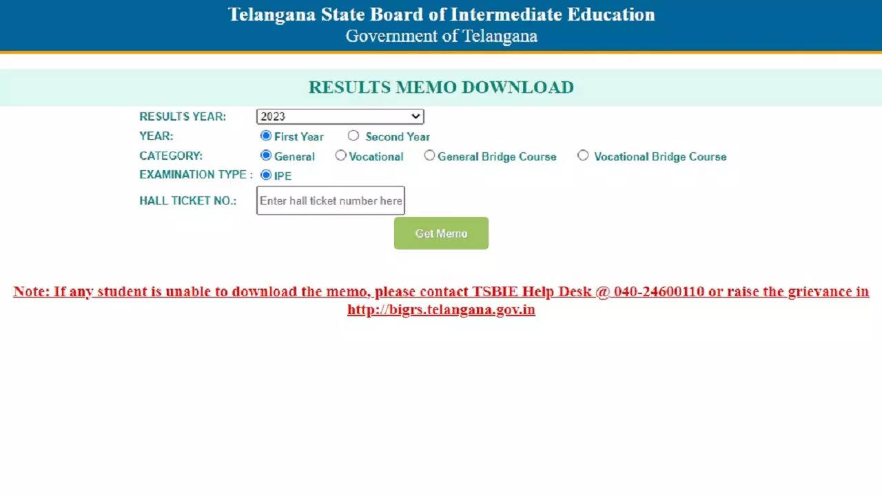 TS Inter Result 2023 DECLARED