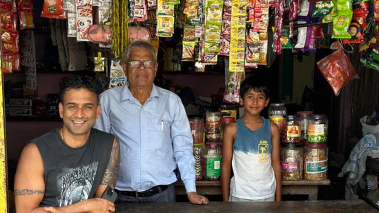 Zerodha CEO Nithin Kamath with father-in-law Shivaji Patil