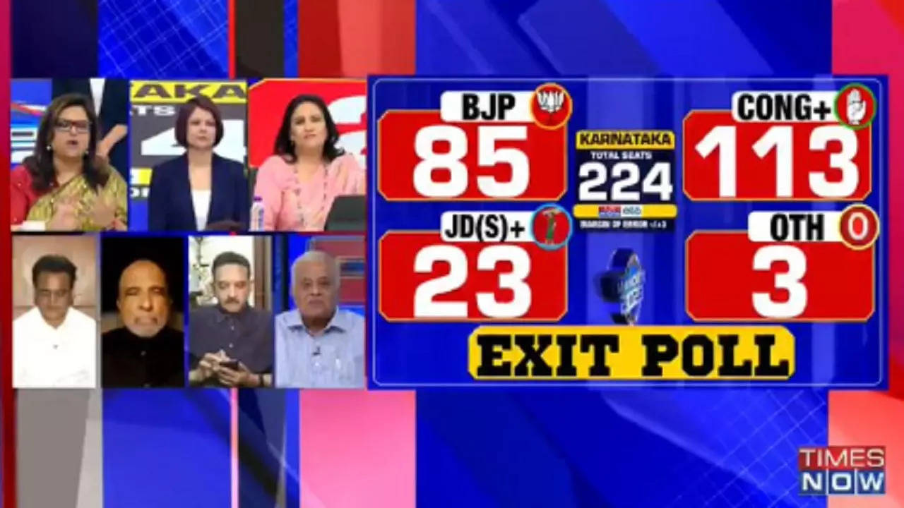 Times Now-ETG Karnataka Election Exit Poll Result 2023: Congress Set To ...