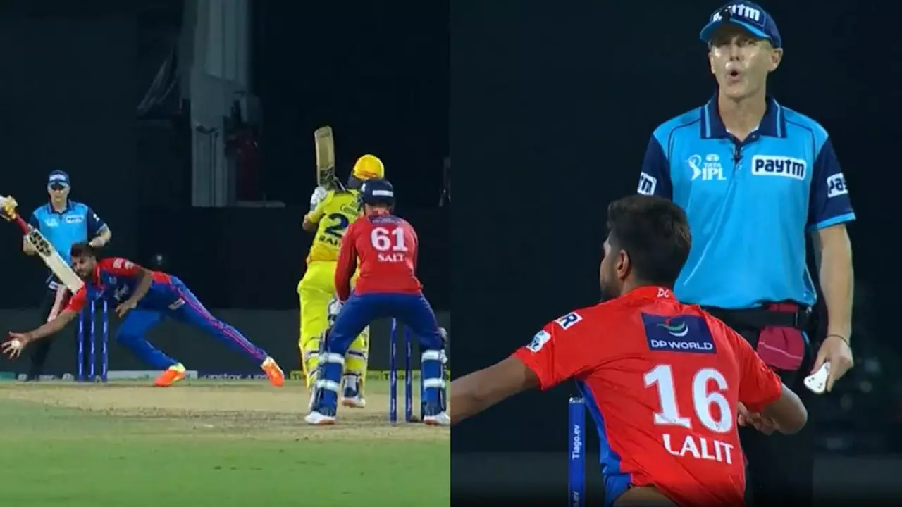 Lalit Yadav Takes Stunning Catch Off His Own Bowling To Dismiss Ajinkya ...